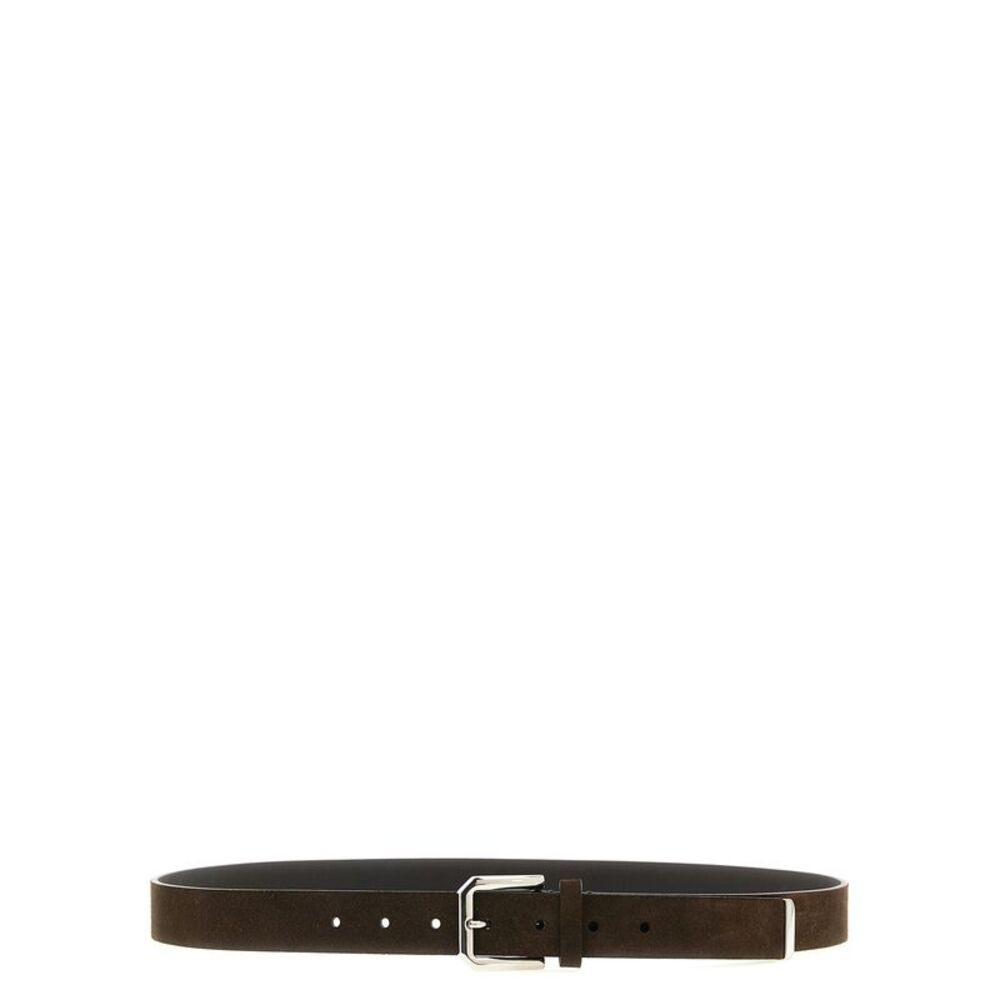 Brunello Cucinelli Brown Bull Skin Regular Men's Belt